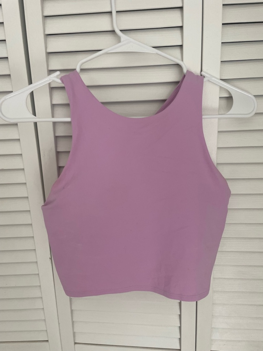 Athleta Pink/Lilac Cropped Work Out Tank